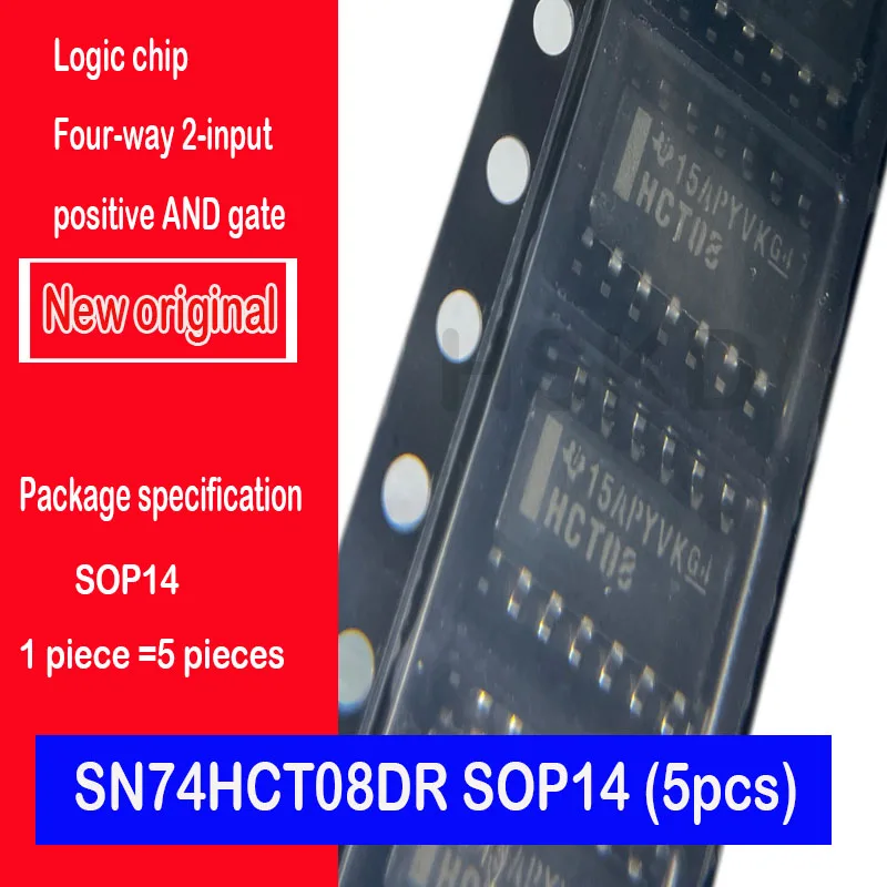 Новый оригинальный пятно SN74HCT08DR SOIC-14 четырехканальный 2-входной положительный и