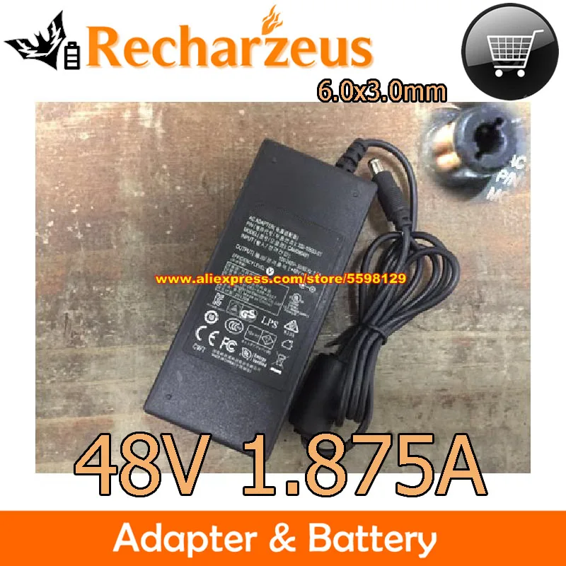 Оригинальный адаптер переменного тока для NETGEAR 332-10553-01 CAM090481 48 В 1.875A 90 Вт