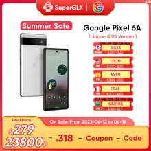 Original Google Pixel 6A 5G Mobile Phone 6GB RAM 128GB ROM 6.1" NFC Octa Core Android 12 IP67 dust/water resistant