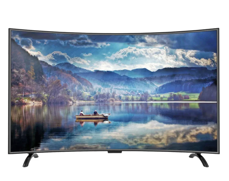 Модный дизайн Led TV 60 дюймов Многоязычный ЖК Smart изогнутый экран Wifi | Электроника