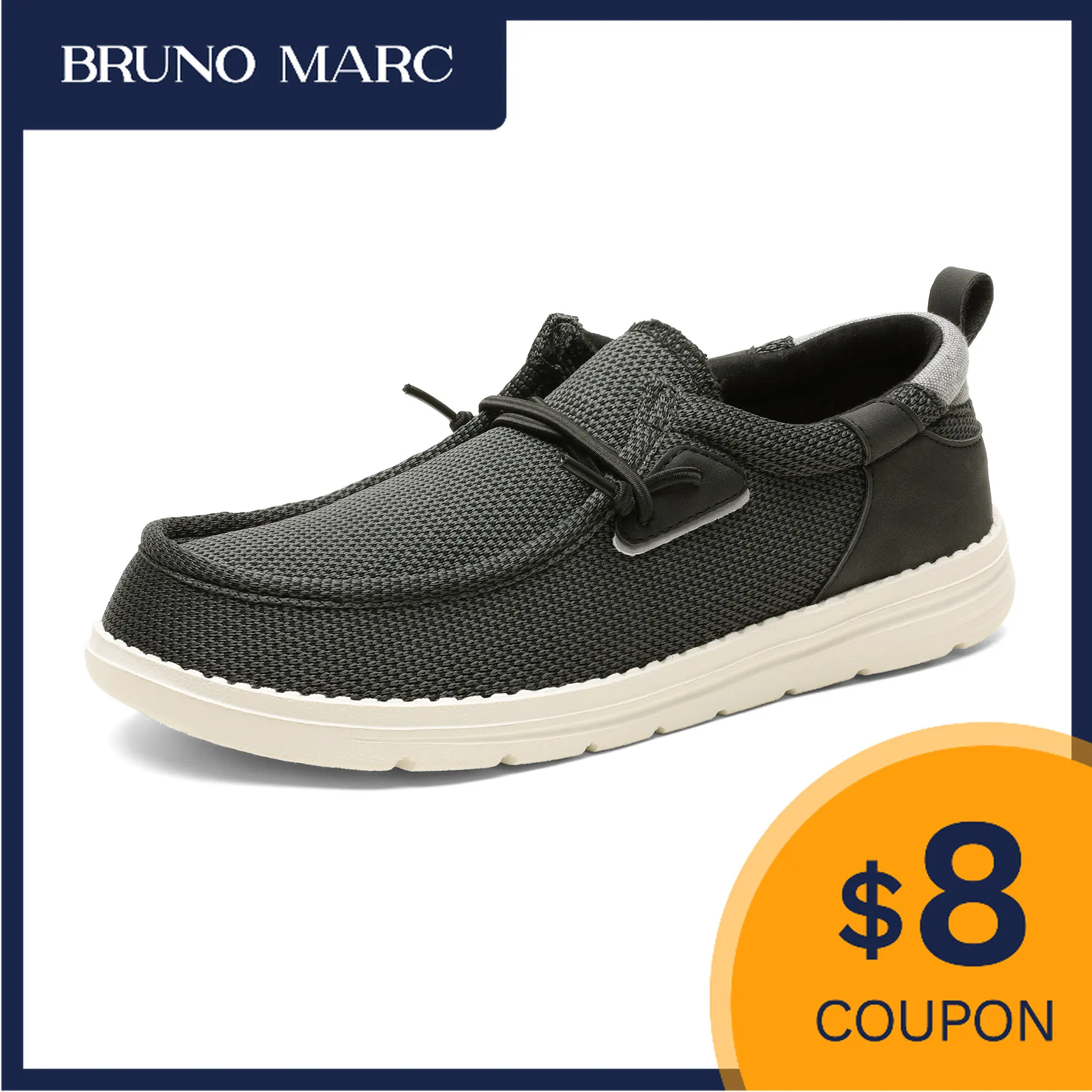 

Bruno Marc Men’s Slip-on Loafers Stretch Casual Shoes Comfortable Light-Weight Canvas Shoes Loafers Jungle Boat Shoes Sneakers