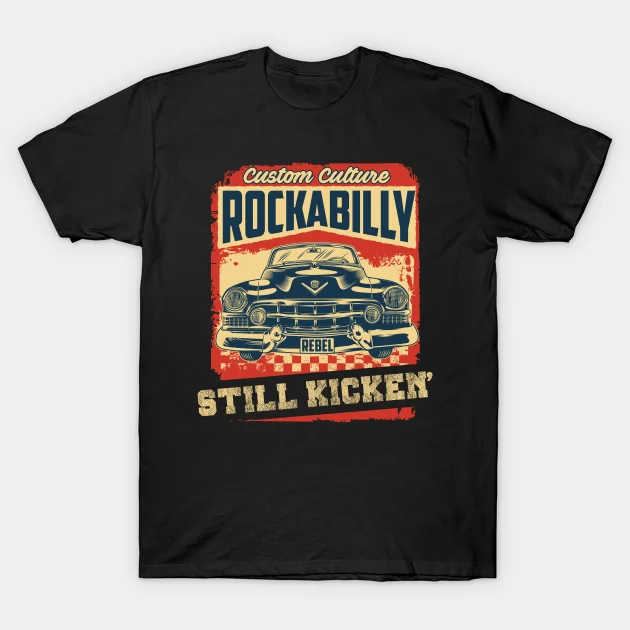 

2021 Men/Women's Summer Black Street Fashion Hip Hop Rockabilly Classic Car T-shirt Cotton Tees Short Sleeve Tops