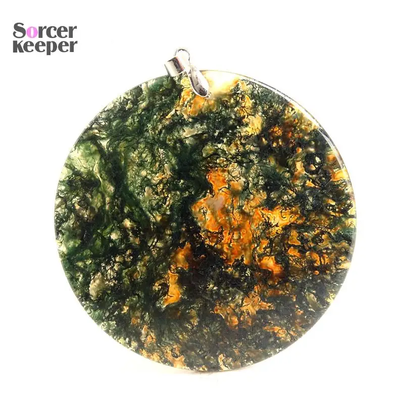 Женские и мужские модные ювелирные изделия круглой формы подвески ожерелья с