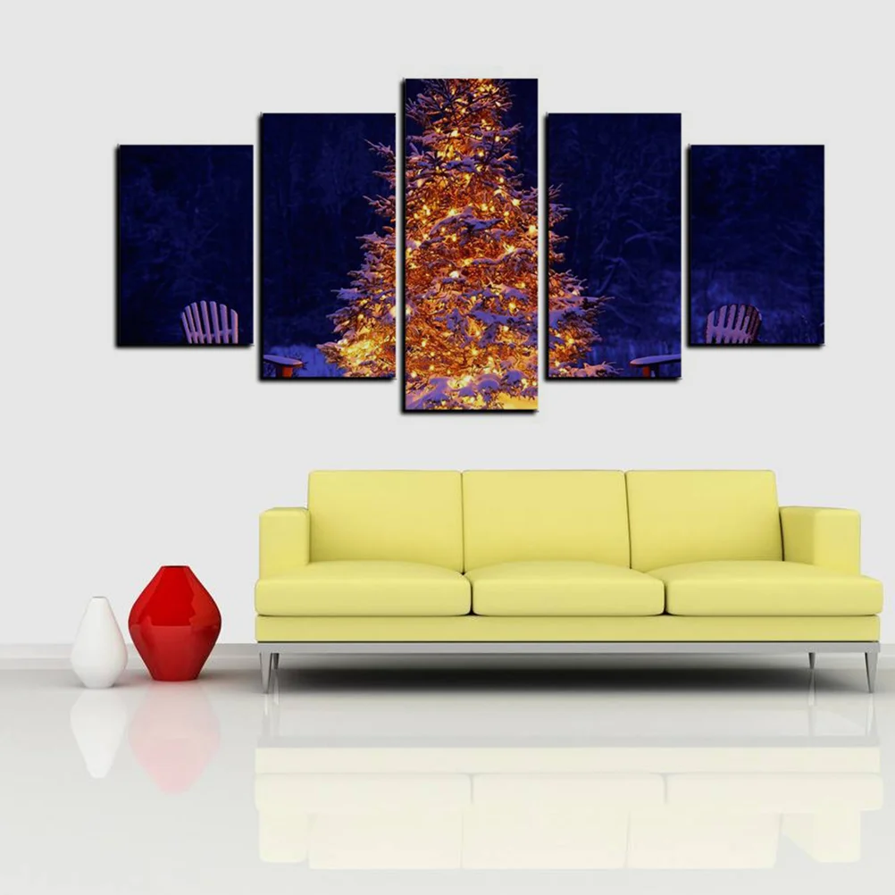 

5pcs Stylish Canvas Painting Wall Painting for Room Living Room Home