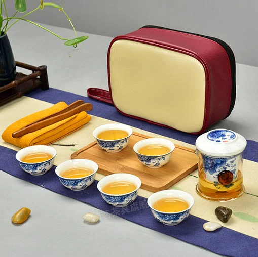 

Стеклянный керамический вкладыш, чашка чая для бинаурального синего путешествия, Женский чайный набор для приготовления черного чая, чай ...