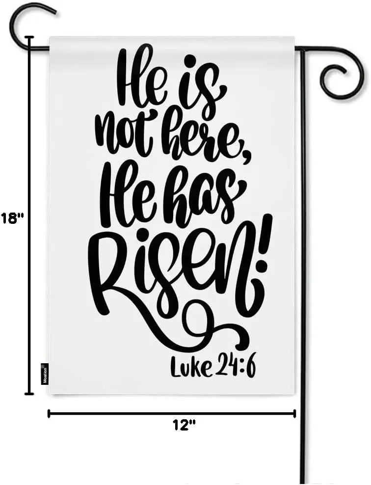 Садовый флаг с надписью Moslion 12x18 дюймов В он не здесь имеет рисованная цитата