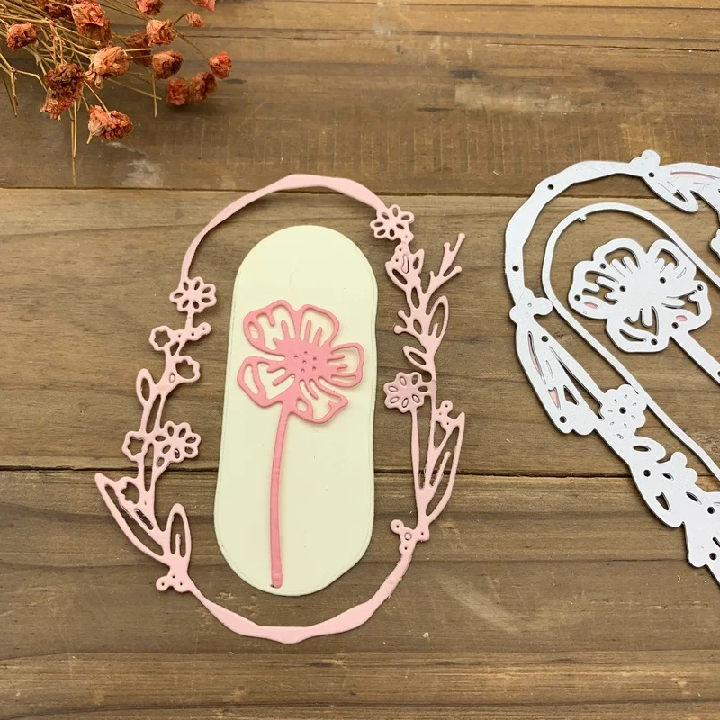 

Цветочная рамка серия металлические штампы трафареты для «сделай сам» Скрапбукинг декоративное тиснение ручная работа штамповочный шабло...