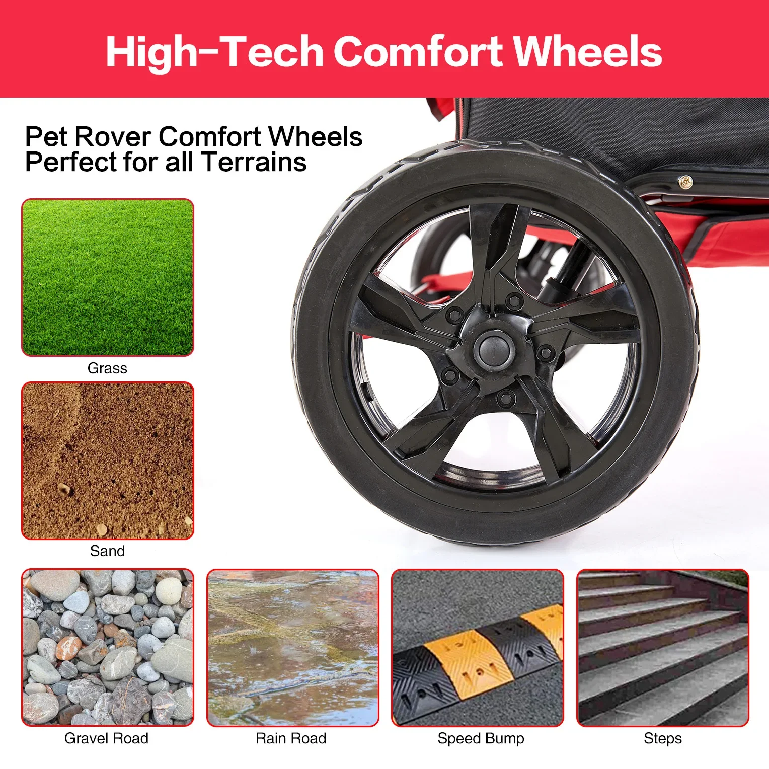 Четырехколесная тележка для домашних животных кошек собак хранения складная