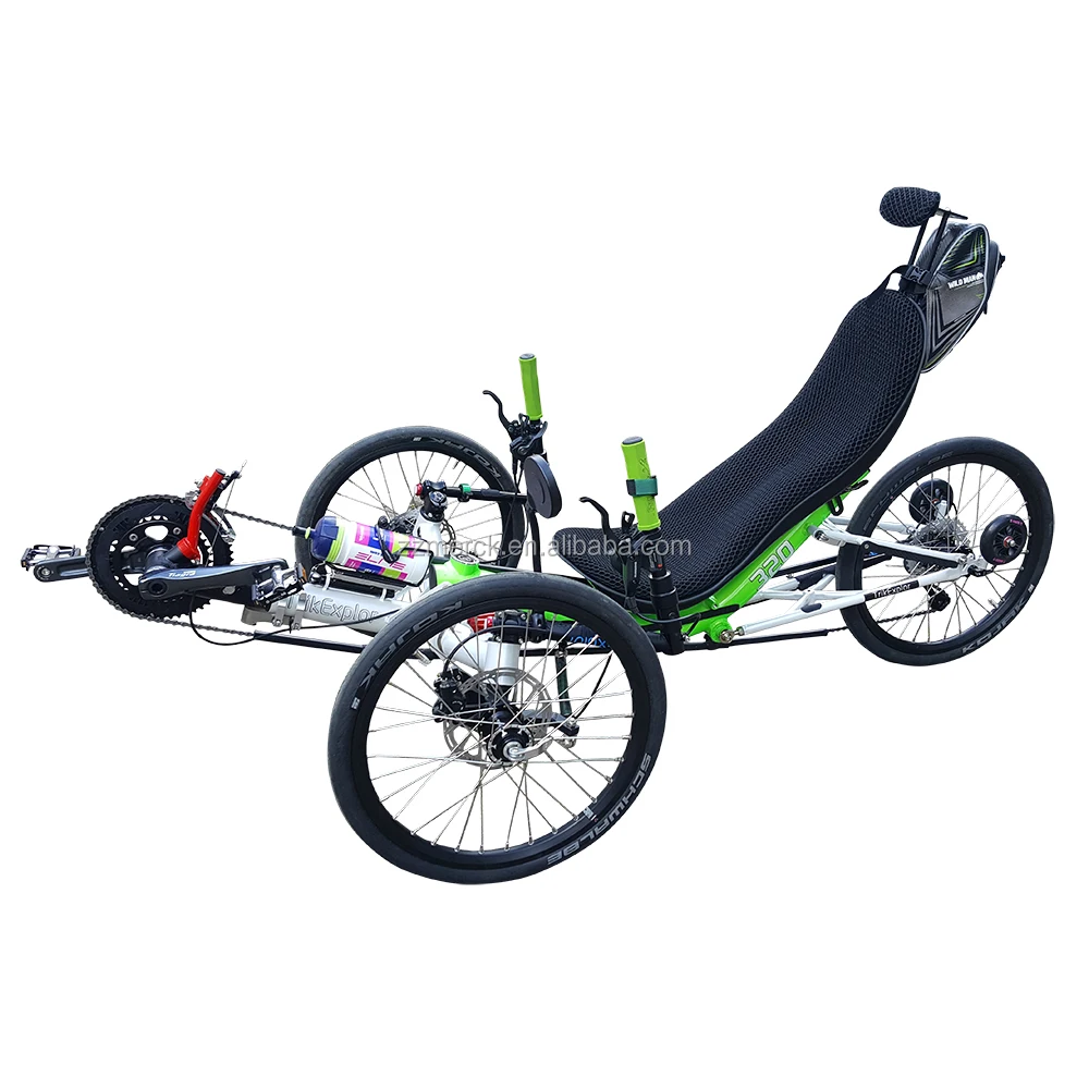 

Small Touring Aluminum Alloy Frame 20 Inch Wheel Fully Folding Recumbent Trike Foldable Bicycle
