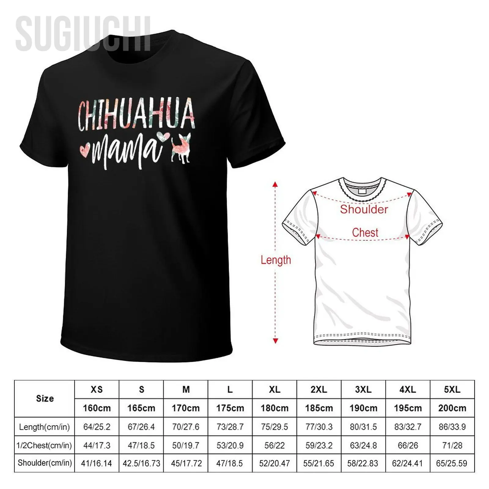 Мужская футболка Chihuahua Mama Dog Lover for Mom Cute for Women Owner Puppy, футболки, футболки для женщин и мальчиков, футболка из 100% хлопка (art.: 3920cfbe02002) - 3920cfbe02002