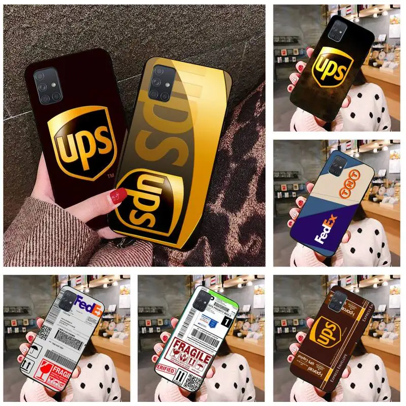 Экспресс TNT UPS хрупкая этикетка для доставки чехол телефона Samsung Galaxy A52 A21S A12 A31 A81 A10