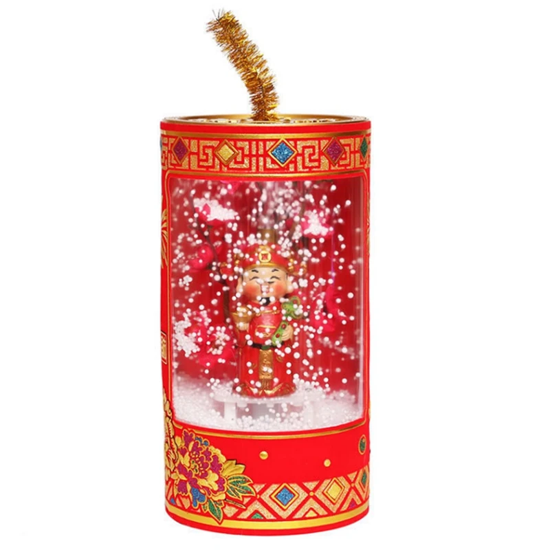 

Spring Festival Snow Firecracker Shape Decoration Feixue New Year's Day New Year Holiday Decoration Ornaments