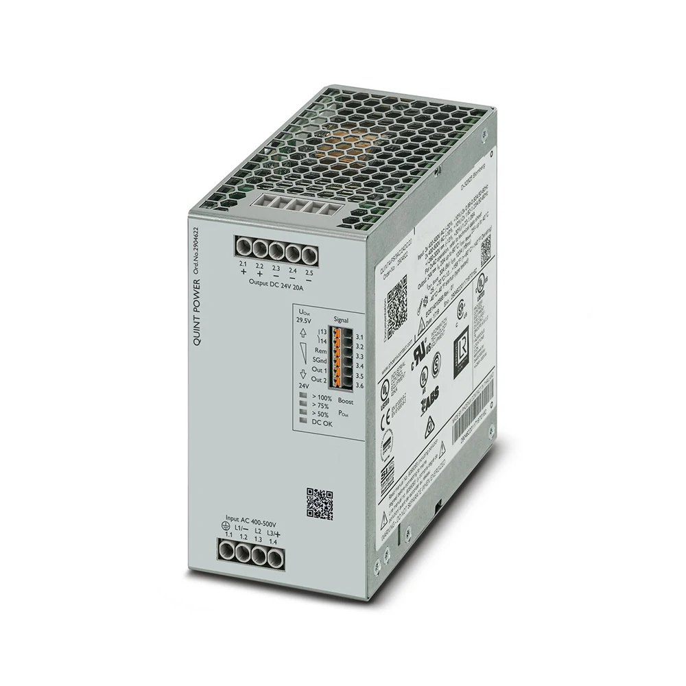 Новый для Phoenix QUINT4-PS/3AC/24DC/20 2904622 QUINT POWER (Замена: 2938727 ) Импульсный источник питания 24