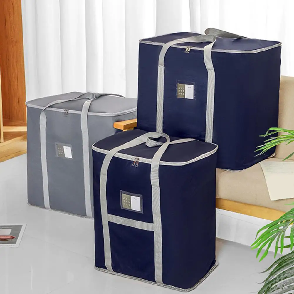 

Storage Bag with Labeled Pockets Storage Bag Reusable High Capacity Clothes Storage Bags for Quilts Blankets Wardrobe for House