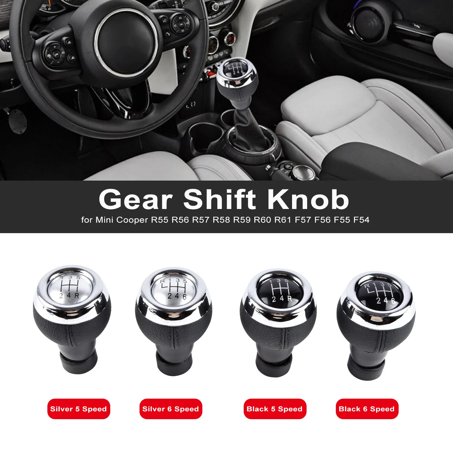 Ручка переключения передач для Mini Cooper R55 R56 R57 R58 R59 R60 R61 F57 F56 F55 F54 COOPER S SD ONE D PACEMAN