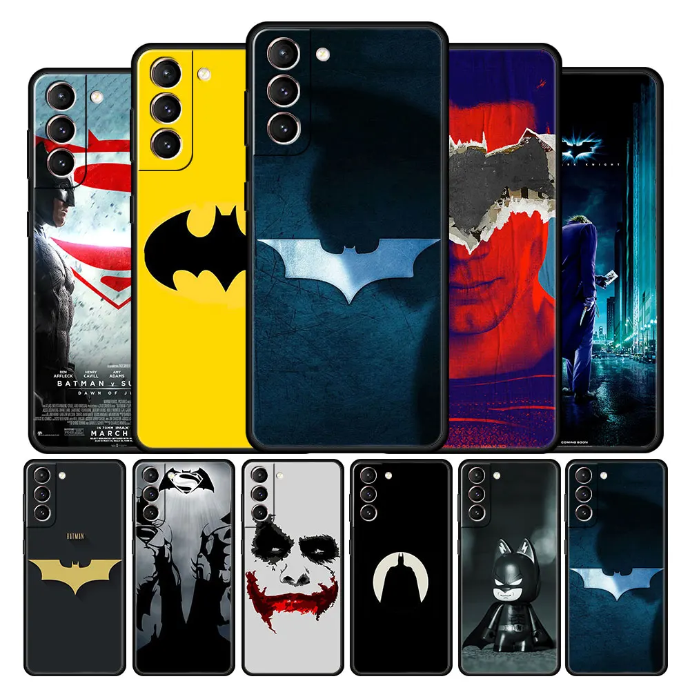 

Case Cover for Samsung Galaxy Note 10 20 8 9 10+ Ultra F12 F22 M30s M11 M22 5G Matte Cell Bag Print Original Batman Superhero