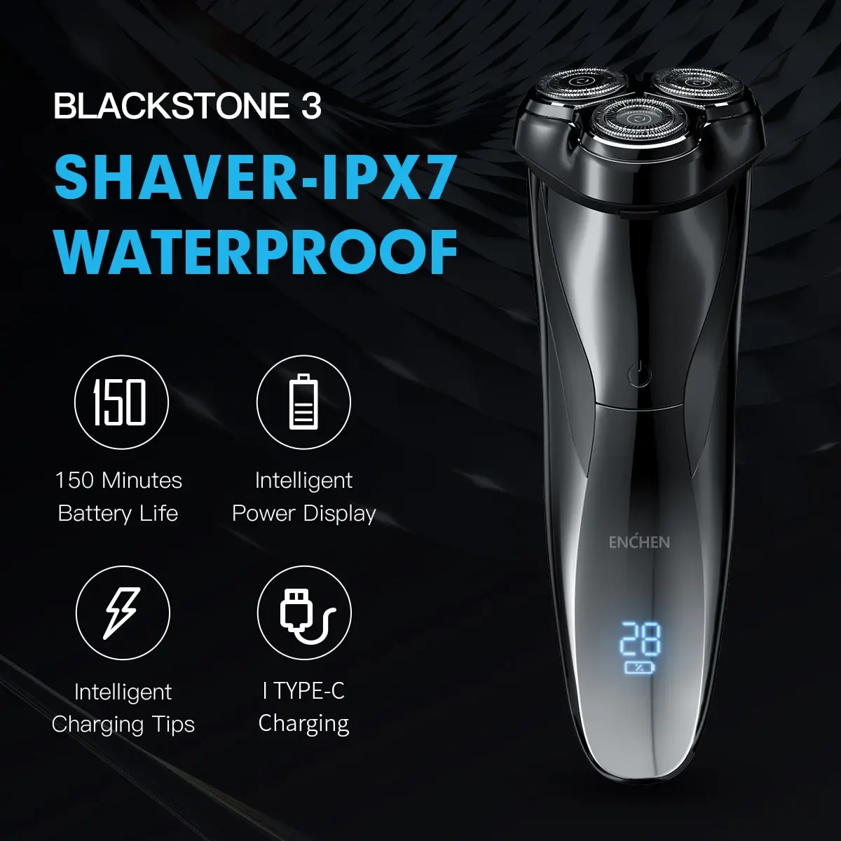 Электробритва ENCHEN Blackstone 3D IPX7 | AliExpress