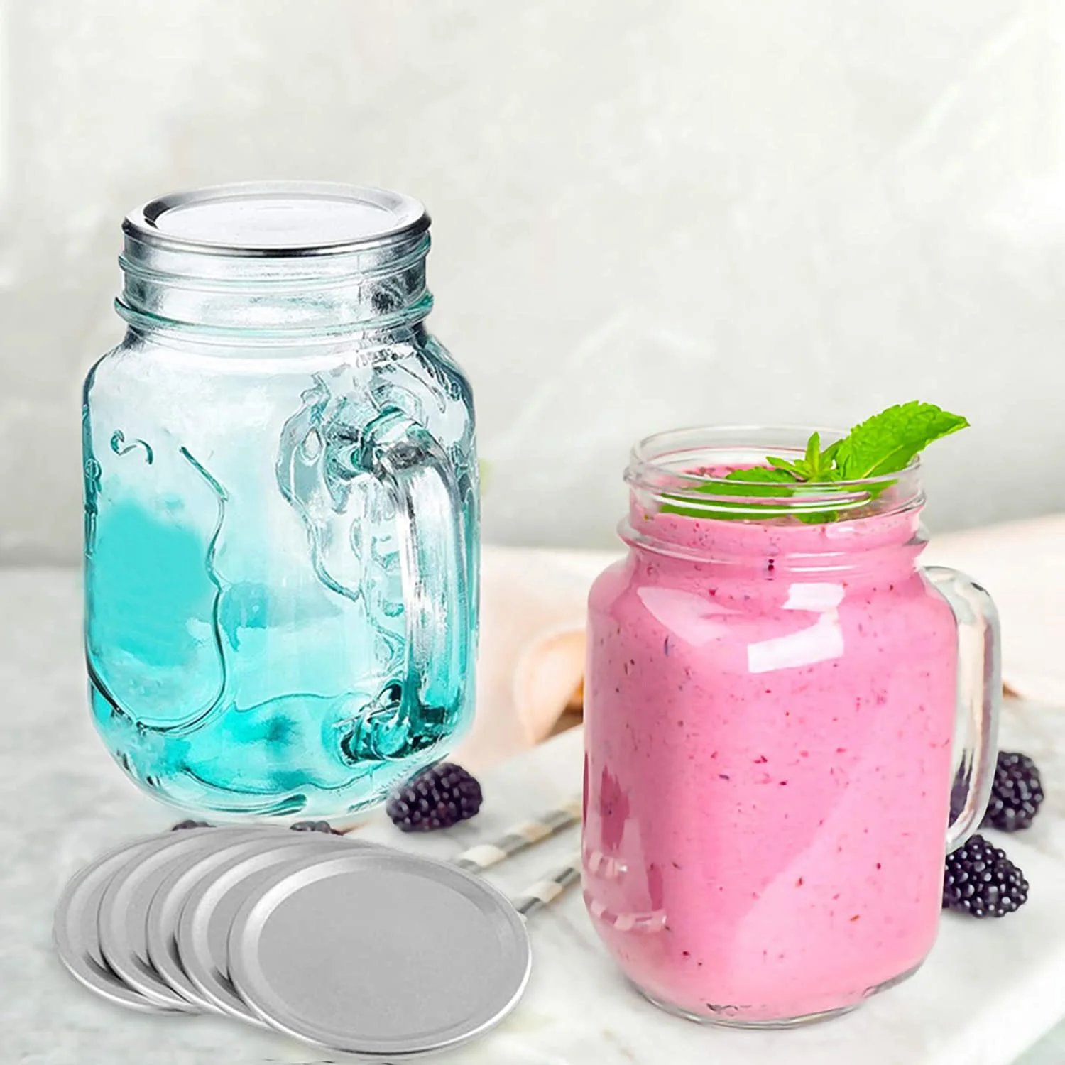 Крышки для консервных банок с широким горлом 86 мм многоразовые герметичные