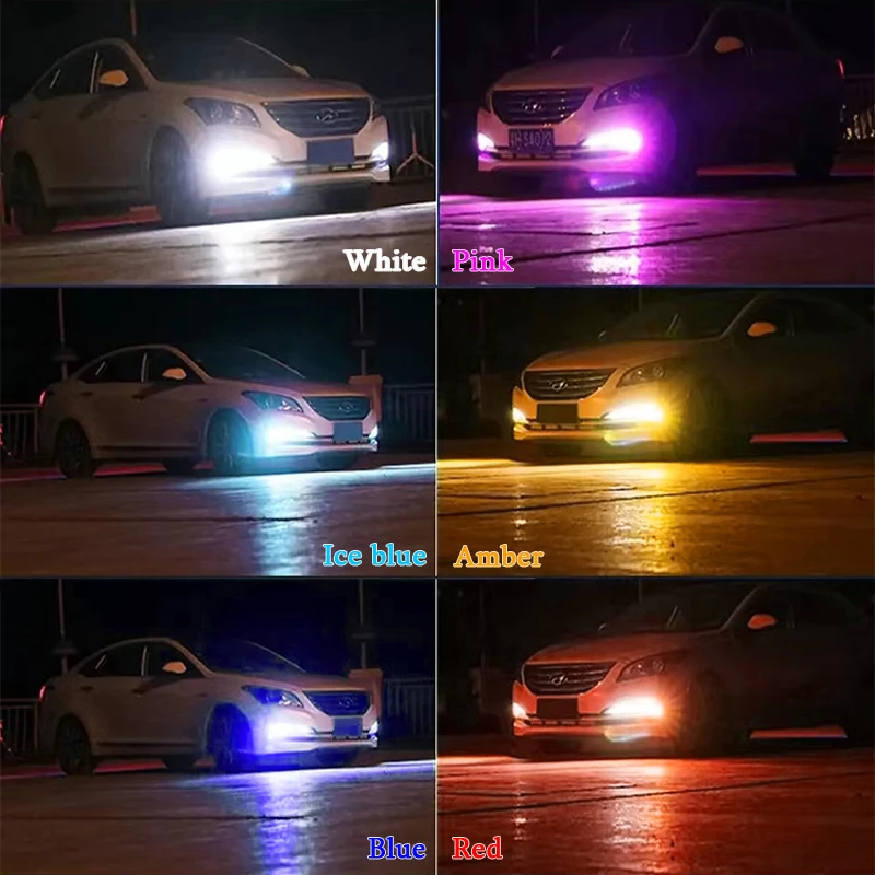 Миниатюрные светодиодные противотуманные фары для Audi A4 B7 B6 8H A5 8T A6 C7 Q5 8R TT 8J