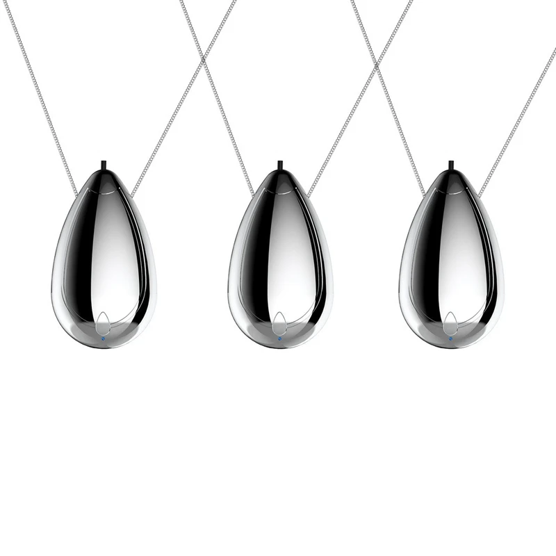 

3X Portable Air Purifier Necklace Mini Wearable Air Freshner Personal Hanging Ionizer Negative Ion For Adults Kids