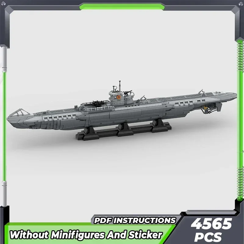 Конструктор Moc военная модель тип U-лодки корабль VIIC технология корабля модульные