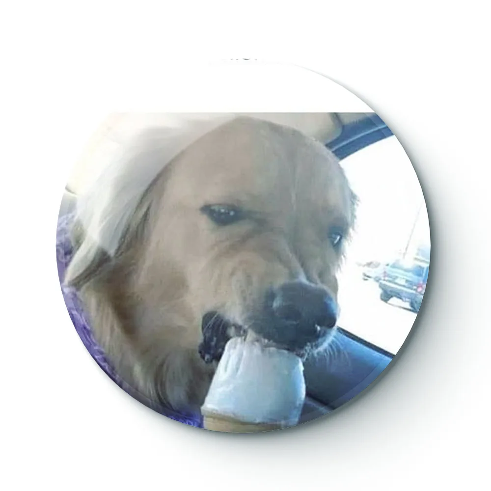 

DOG MEME 040 Buttons Brooches Pin Jewelry Accessory Customize Brooch Fashion Lapel Badges