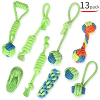 dog cotton rope toys teeth cleaning biting rope combination set for small large pets interactive puppy supplies accessories