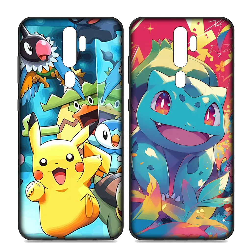 Squirtle P-Pokemons GO P-Pikachus Cover Phone Case for OPPO A17 A15 A16 A53 A79 A96 A95 A94 A74 A78 A58 A38 A57 A77 A40 A80