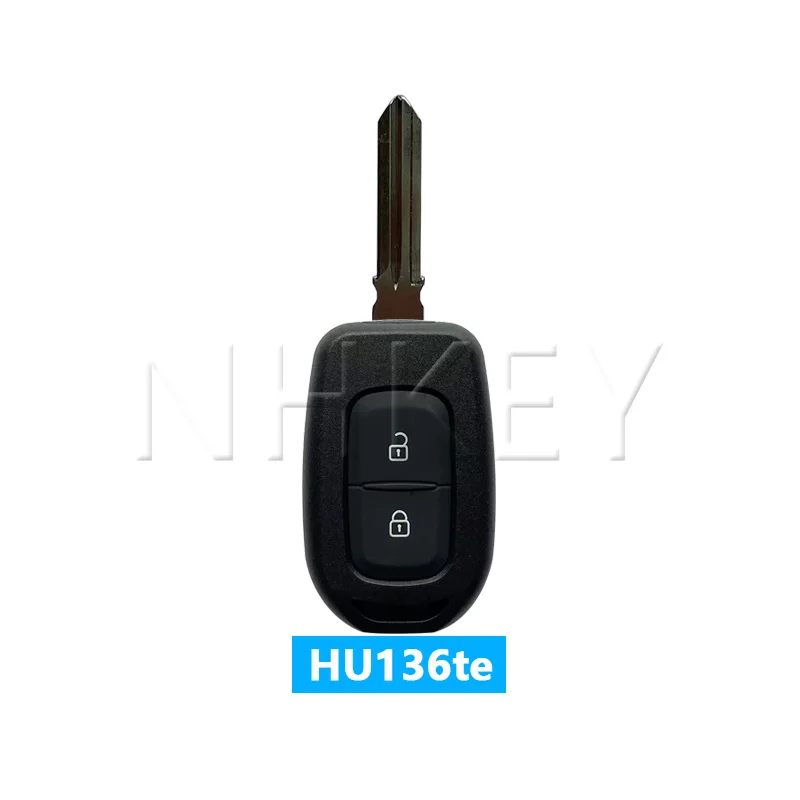 

NH KEY подходит для Renault Dacia Logan Sandero Lodgy Dokker Duster 2016 2 кнопки чехол для дистанционного ключа автомобиля с необрезанным лезвием ﻿