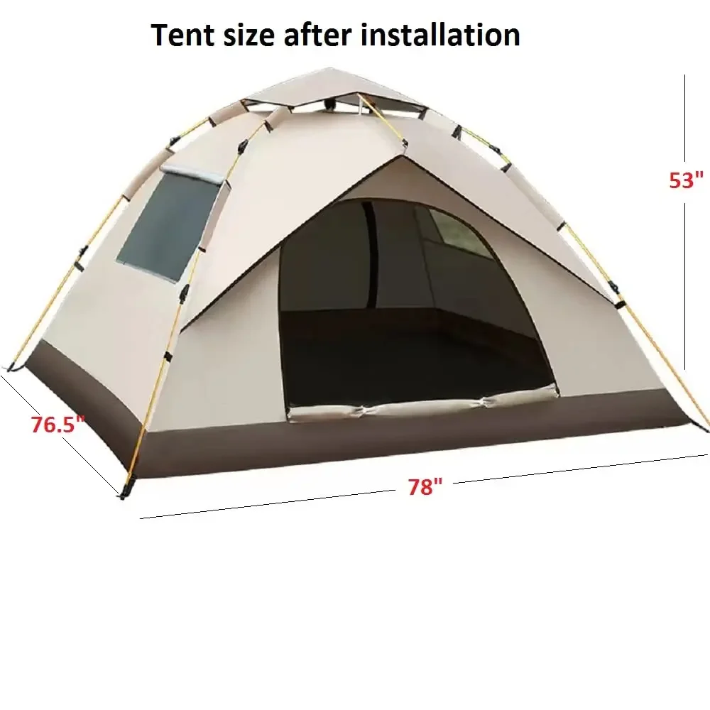 Автоматическая уличная палатка для кемпинга на 3-4 человека Bivy пеших прогулок