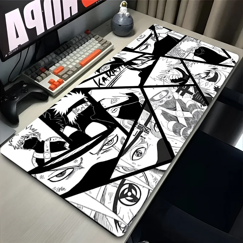 Популярный японский аниме коврик для мыши Kawaii черно-белый чехол клавиатуры манга