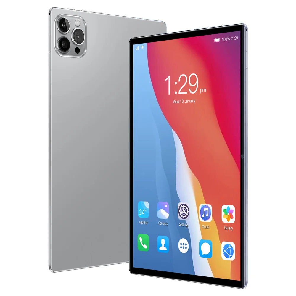 Фото 10,1-дюймовый восьмиядерный процессор Android 11, 4 ГБ + 64 ГБ, аккумулятор 5000 мАч, 1280x800, сенсорный экран IPS FHD, камера 2 МП + 5 МП, Bluetooth №1
