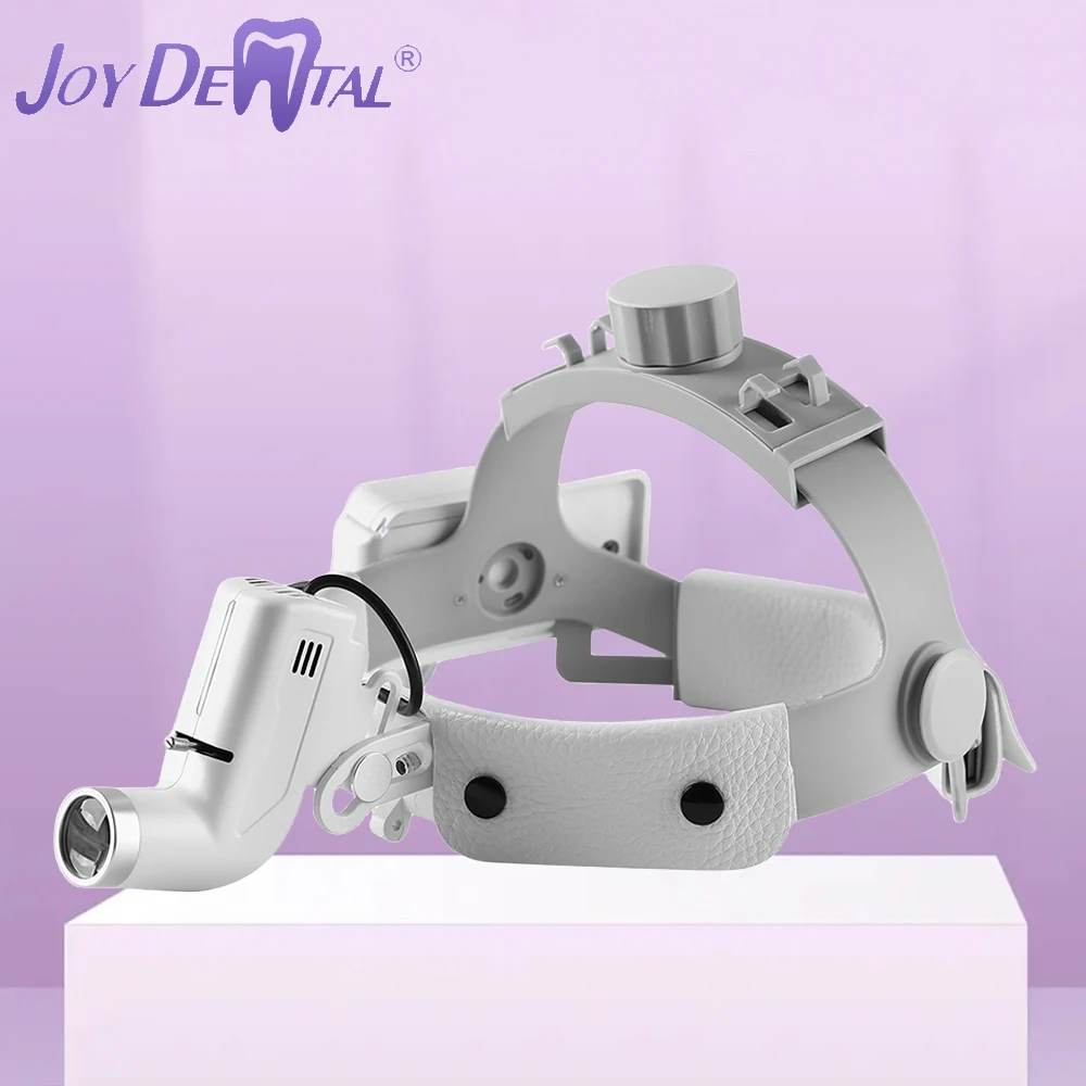 

JOY DENTAL LED Head Light Lamp for Binocular Loupes Brightness and Spot Size Adjustable Suitable for Surgical Operation