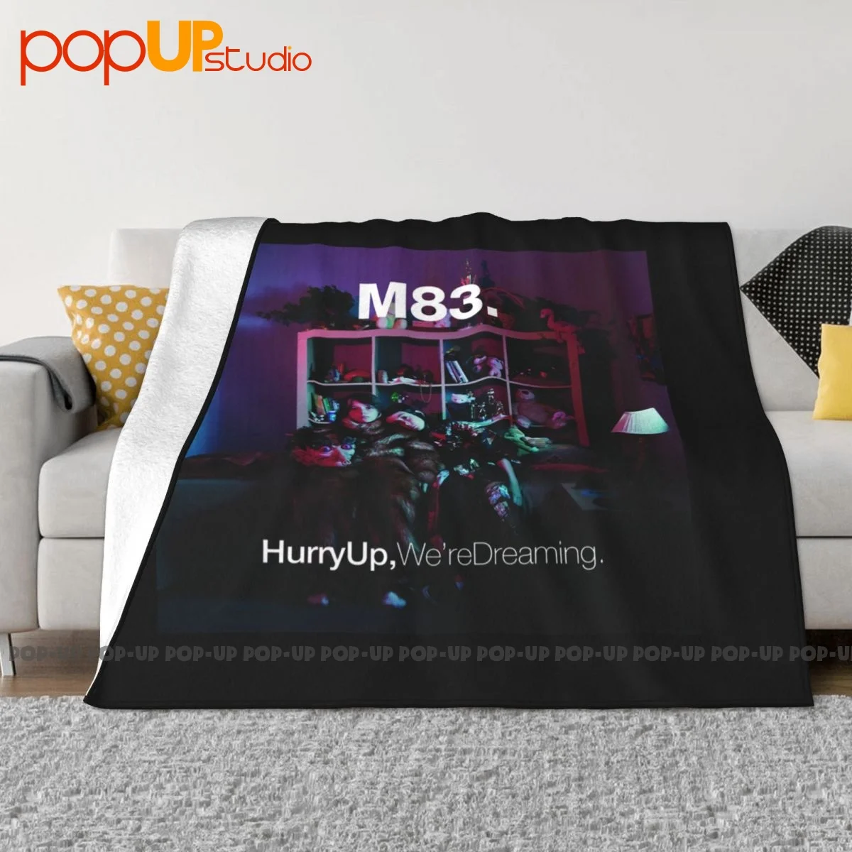 Одеяло M83, виниловое покрывало для Cd с рисунком «спешите мечтать», бархатное, для дивана, кровати, дышащее постельное белье, декоративный диван для путешествий