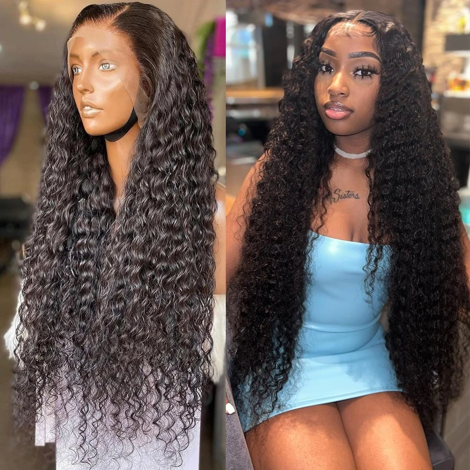

Deep Wave Frontal Wig Brazilian Hair Wigs For Women Hd Lace Wig 13x6 Human Hair 13x4 Lace Frontal Wig Water Wave Lace Front Wig