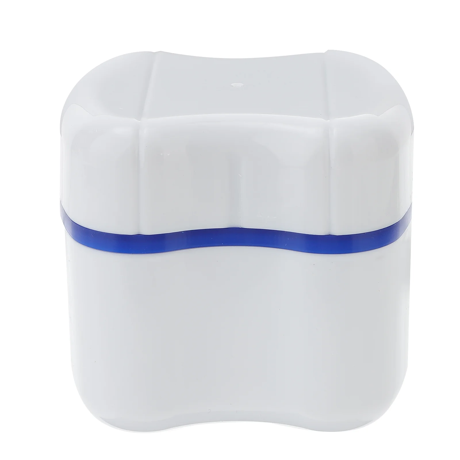 

Denture Box Case Denture Bath Box Case Dental False Teeth Storage Box with Rinsing Basket (Blue)