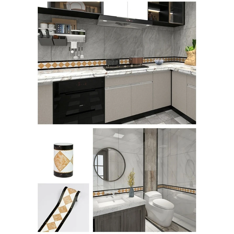 10x500 см отделка плинтуса съемная талия граница наклейка на стену украшение для