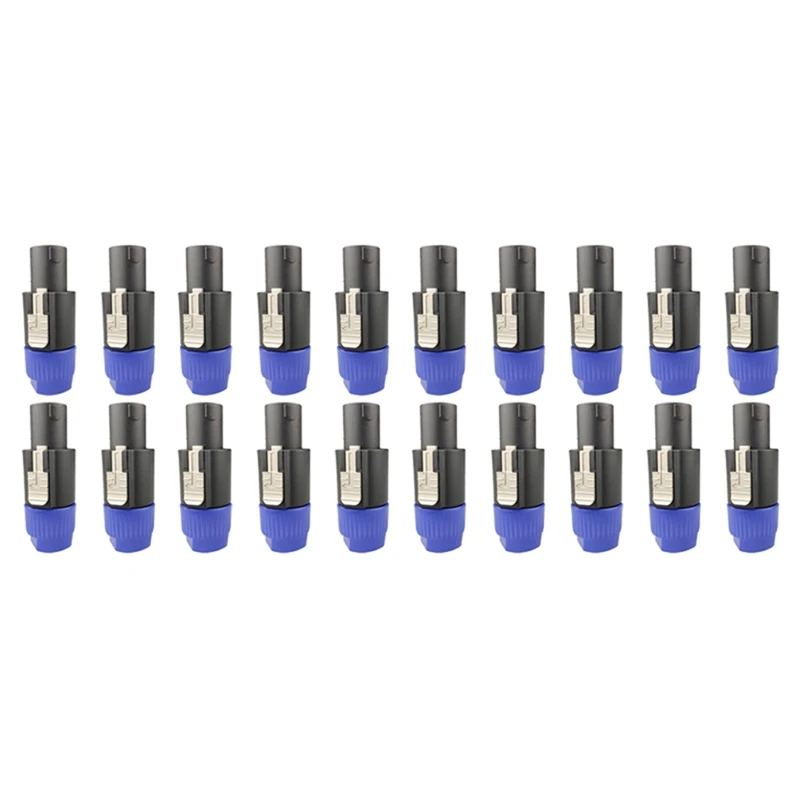 

4-Pole 4Pin NL4FC Speaker Connectors Connector Ohm Speaker Plug Speaker Audio Cable Plug Adapter Speak Female Jack Connectors