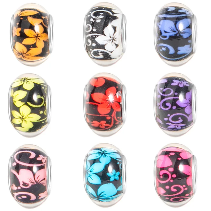 10/20/50 Шт. Разноцветные Акриловые Бусины В Стиле Баухинии Для Diy Браслетов Брелки