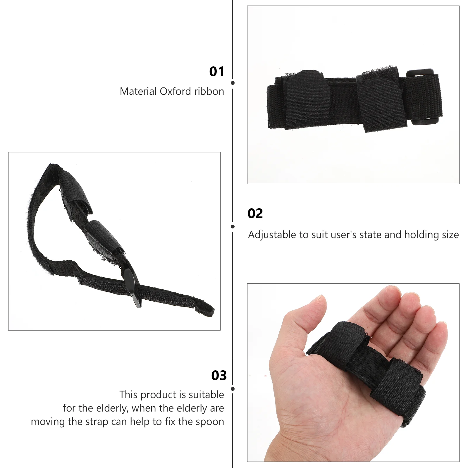 Регулируемый ремень для удержания посуды набор помощи ручного питания инвалидов