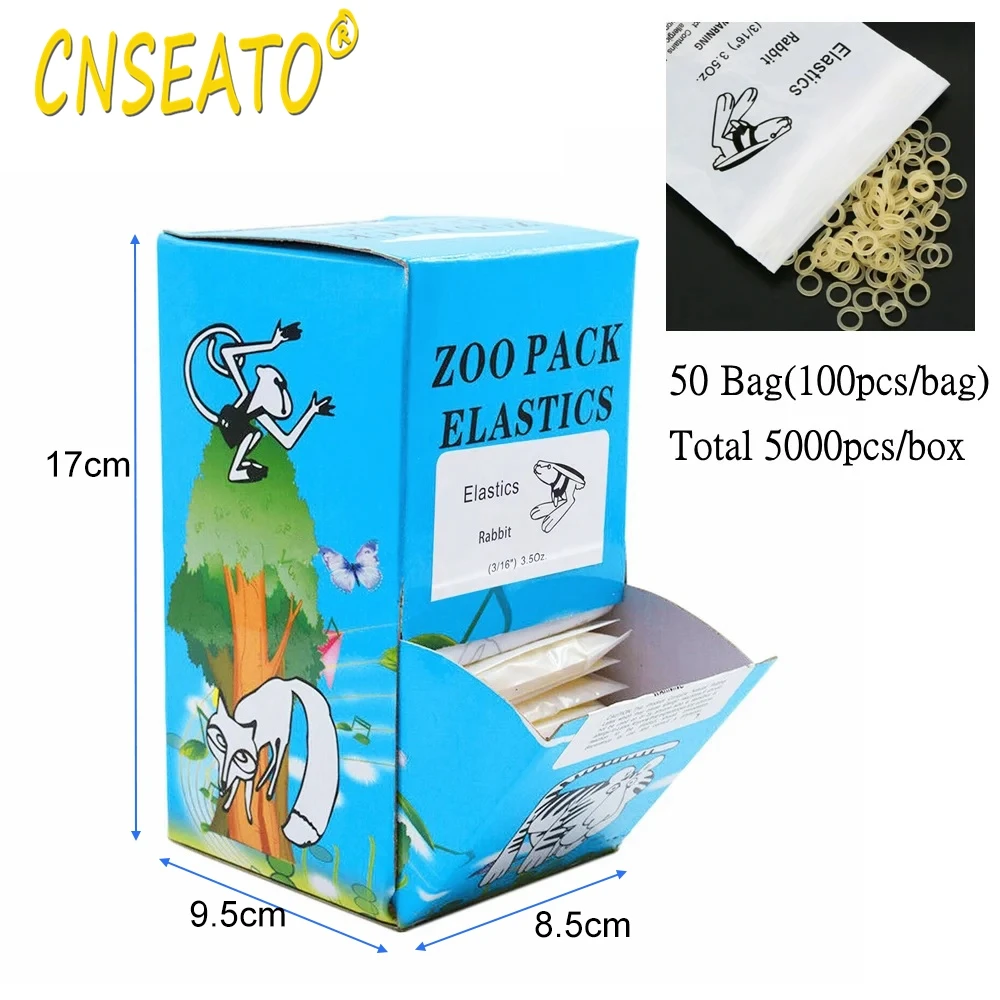 5000 шт./коробка Ортодонтические латексные резинки 3 5 унции