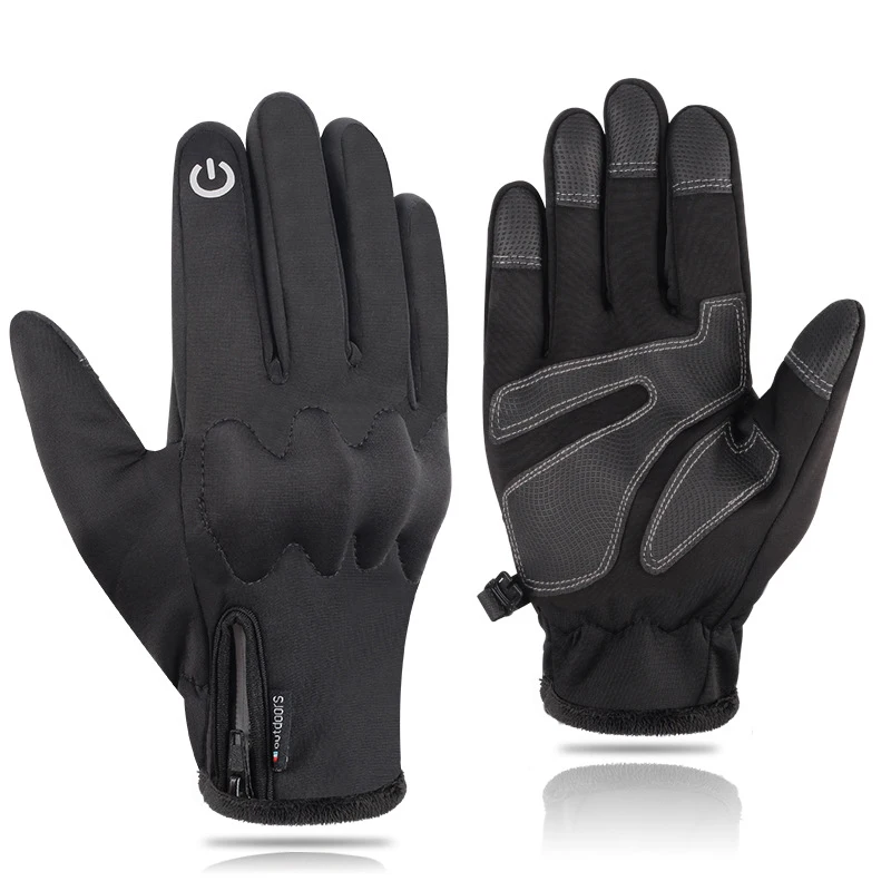 

Unisex Windproof Warmth Riding Outdoor Winter Waterproof Touch Screen and Velvet Mountaineering Ski Gloves