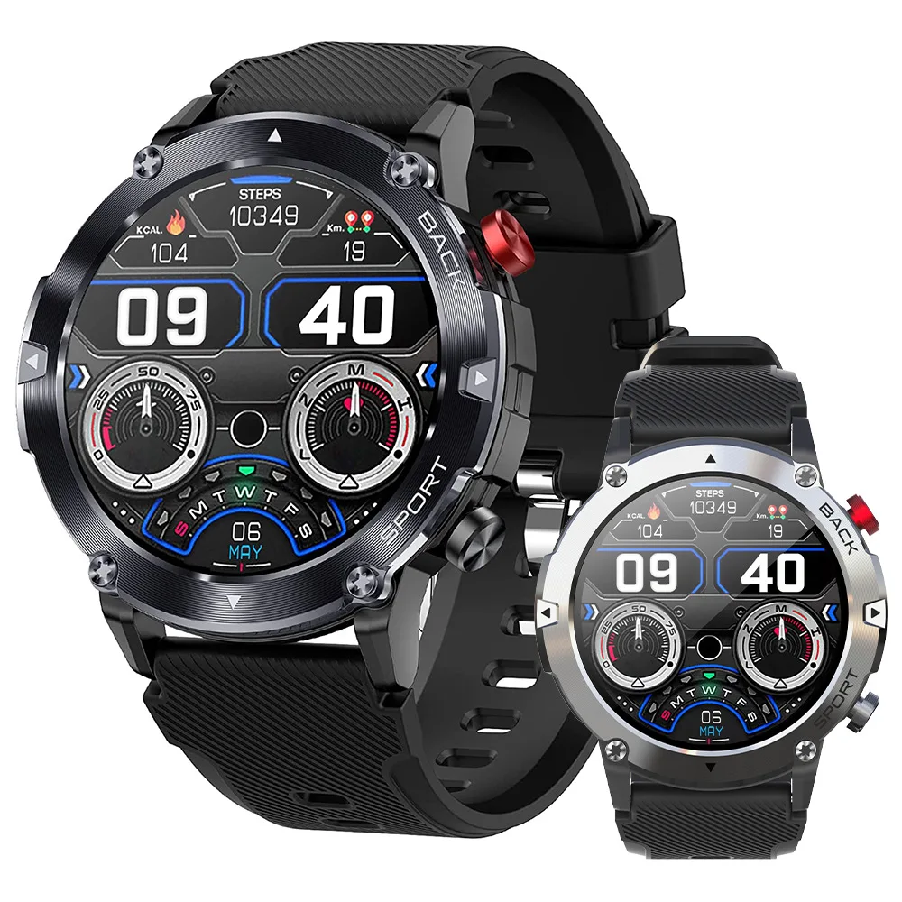 

New Bluetooth Call Smart Watch Men 1.32" Large Screen 20 Sport Modes 300mAh Smartwatch Outdoor Fitness Tracker IP68 Waterproof