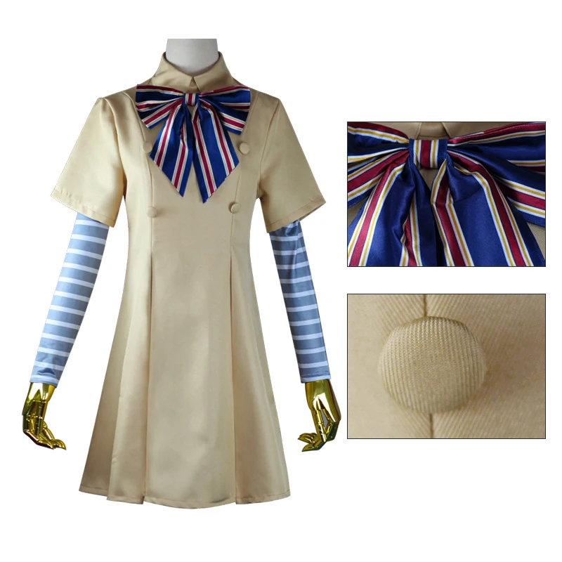 Косплей-костюм M3GAN парик платье Меган кукла ии робот топ носки полный комплект