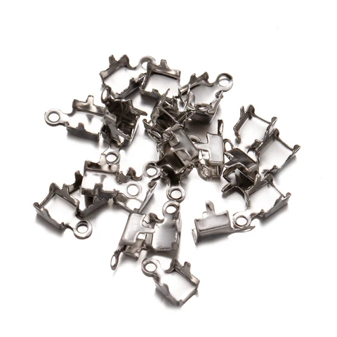 Заключения для кожаных браслетов из нержавеющей стали