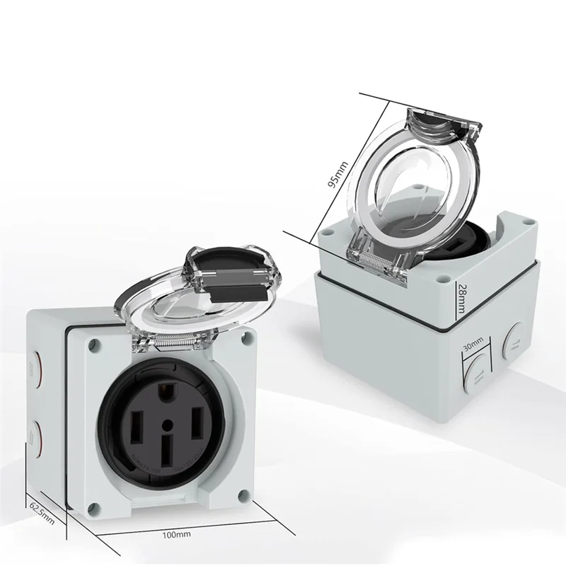 

FYBL-50Amp RV Розетка NEMA 14-50R Розетка 125/250 В для электромобилей, генераторов, сварочных аппаратов
