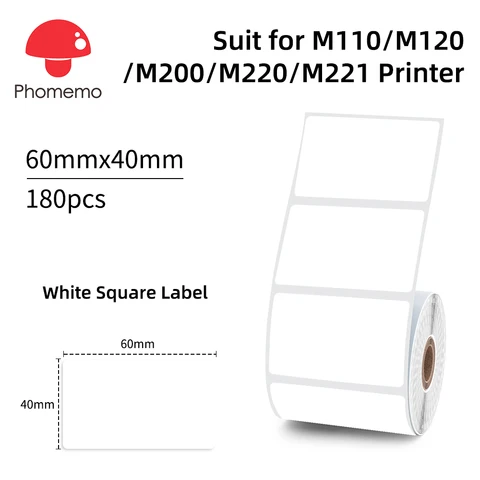 Термонаклейки Phomemo для принтеров M110/M220/M108/M200