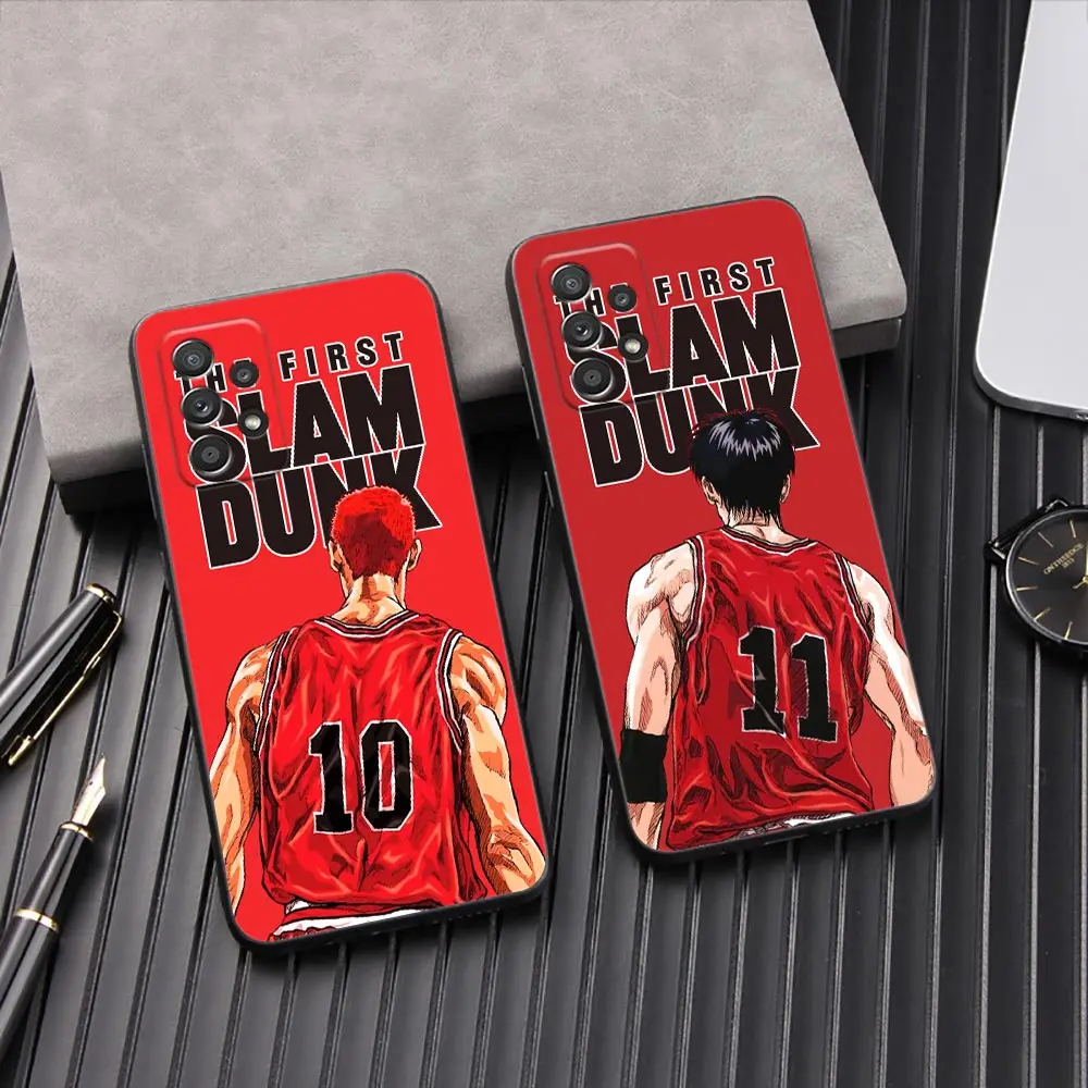 

Anime Slam Dunks Phone Cover Galaxy A53 Case For Samsung A54 A52 A52S A51 A71 A73 A72 A41 A42 A32 A33 Back Cases Sakuragi Rukawa