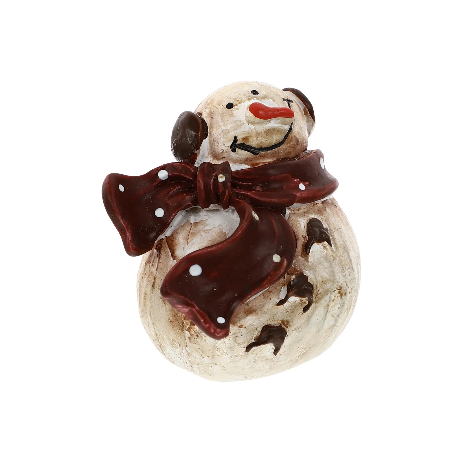 

Resin Snowman Ornament Christmas Adornment Craft Decor Desktop Landscape Prop