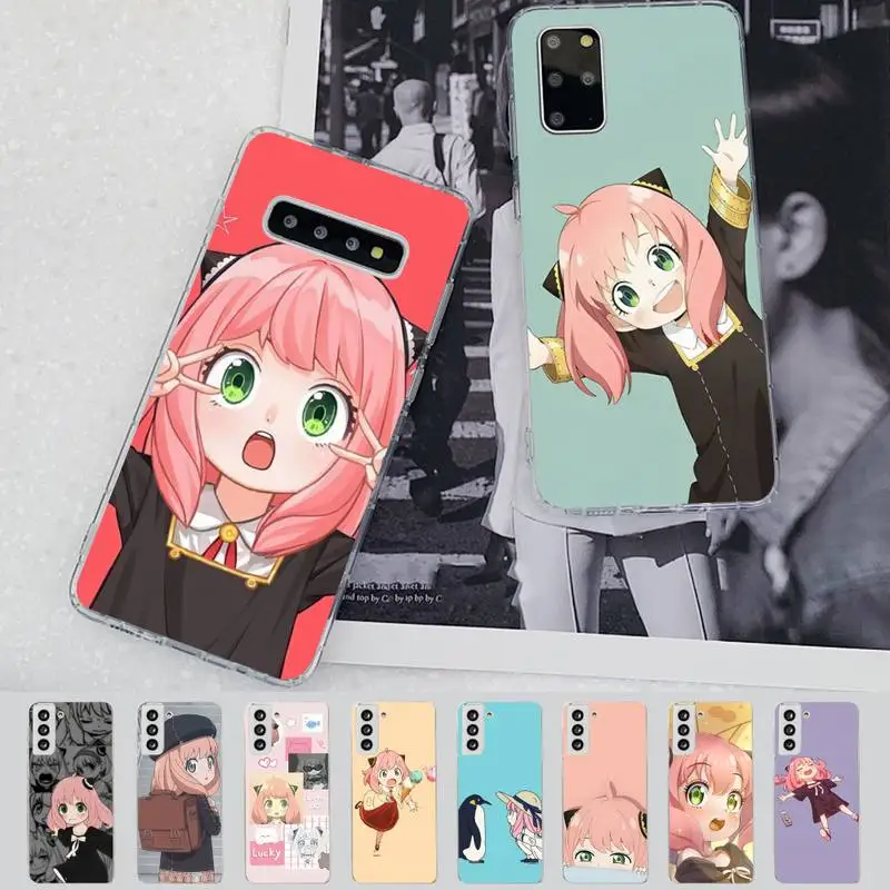 

Anime Anya Forger Phone Case for Samsung S21 A10 for Redmi Note 7 9 for Huawei P30Pro Honor 8X 10i cover